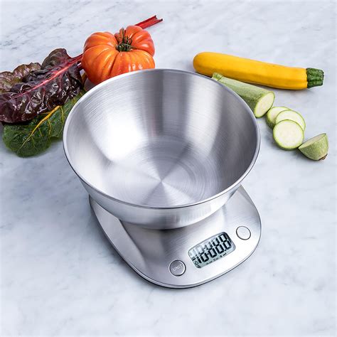 KSP Bake Pro Digital Kitchen Scale with Bowl (Stainless Steel) | Kitchen Stuff Plus