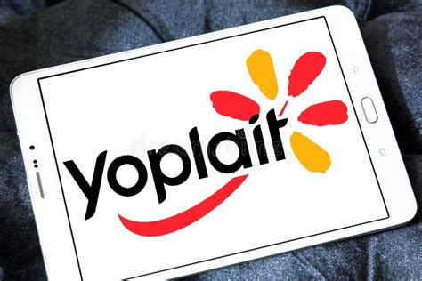 Yoplait company logo editorial image. Image of dark - 113766815