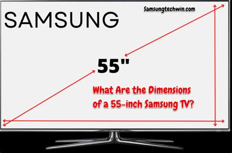 What Are The Dimensions Of A 55-inch Samsung TV? (Detailed Answer)