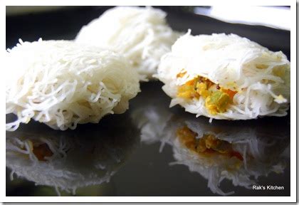 Stuffed idiyappam, south Indian Idiyappam varieties - Raks Kitchen