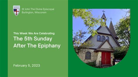 5th Sunday After Epiphany 2023 - St John The Divine Episcopal