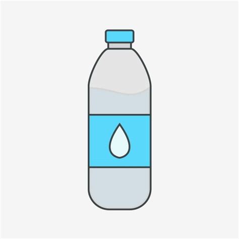 Drinking Water Bottle Vector Art PNG, Vector Water Bottle Icon, Water Icons, Bottle Icons, Water ...