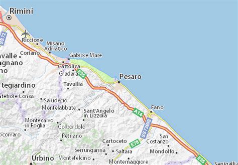 Pesaro Map: Detailed maps for the city of Pesaro - ViaMichelin