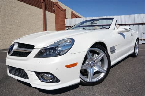 2011 White SL550 AMG Convertible SL Class 550 like 2007 2008 2009 2012 2013 2014 - WDBSK7BA5BF163873