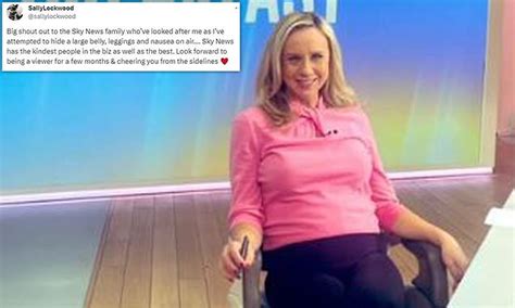 Broadcaster Sally Lockwood reveals she is pregnant as she hails Sky News colleagues for hiding ...