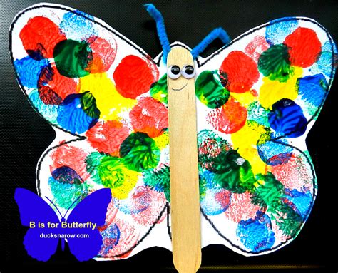 B is for Butterfly Preschool Lesson & Craft - Ducks 'n a Row