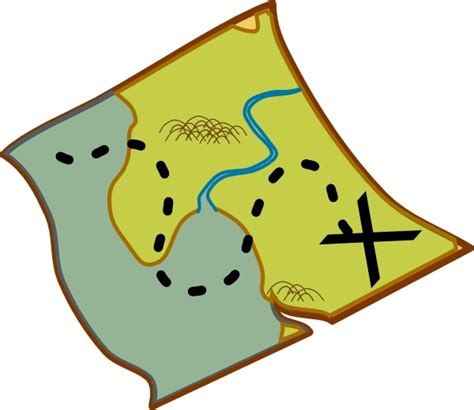 Treasure Map clip art Free vector in Open office drawing svg ( .svg ...