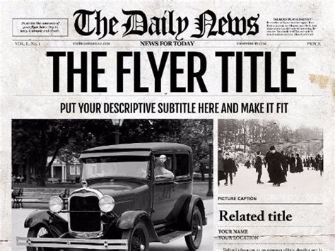 Photoshop Newspaper Template | Teaching Resources