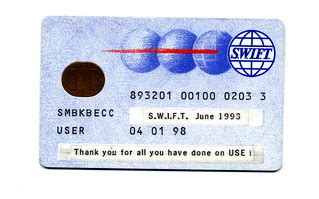 SWIFT Smart Card | Presented to me on leaving SWIFT. I wrote… | Flickr