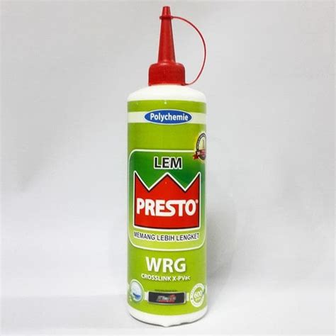 Jual Lem Kayu Tahan AIr Presto WRG Botol 600 Gram (Water Resistant Glue ...