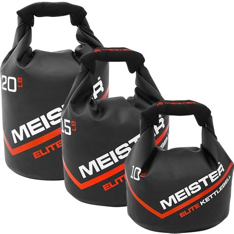 MEISTER 50LB ELITE SANDBAG W/ 3 KETTLEBELLS - Weighted Lifting Crossfit Fitness | eBay