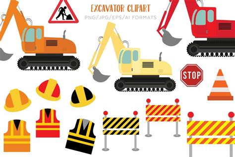 Excavator Clipart Digger Vector Images (over 150) - Clip Art Library