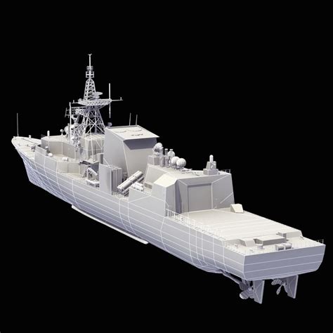 Halifax Class Frigate 3D Model $149 - .x .xsi .lwo .unknown .obj .flt .dae .3ds .ma - Free3D