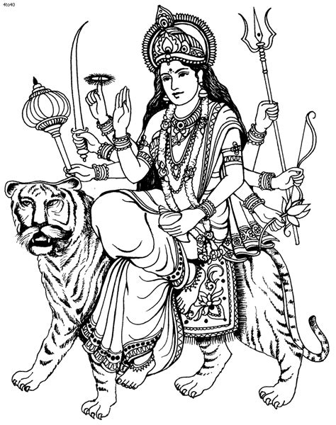 durga ji clipart - Clip Art Library