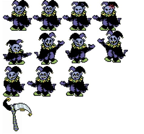 Jevil Custom Sprite Sheet (GIF) by verydapperyesiam on DeviantArt