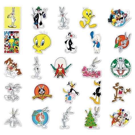 50pcs Bugs Bunny graffiti stickers decorative suitcase notebook waterproof detachable stickers