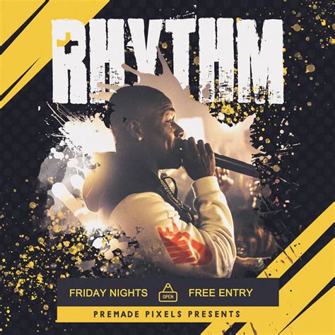 Rhythm Square Poster - Premade Pixels