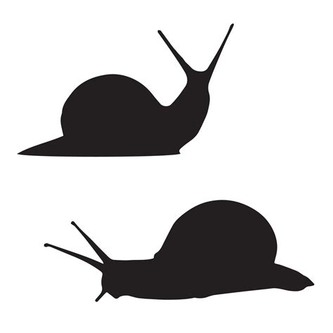 Snail silhouette art 7491118 Vector Art at Vecteezy