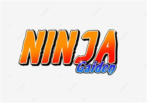 Ninja Gaiden Text Effect, Gaming, Anime, Battle PNG Transparent Clipart Image and PSD File for ...