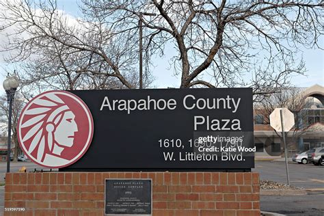 The Arapahoe County Plaza that houses the Arapahoe County Courthouse... News Photo - Getty Images