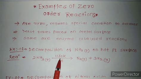 Examples of the zero order reaction - YouTube