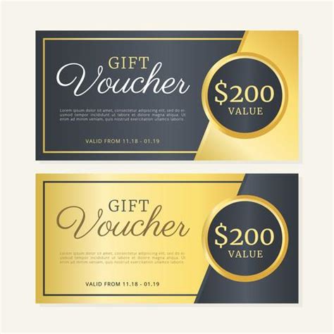 Gift Voucher Template 267057 Vector Art at Vecteezy