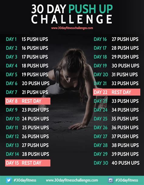 24 best 30 Day Fitness Challenge Charts images on Pinterest | Exercise workouts, 30 day fitness ...