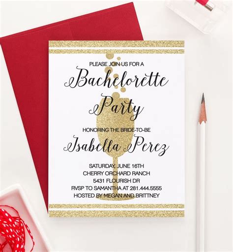 Bachelorette Party Invitations