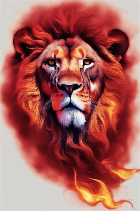 Lion-flaming-crimson-color-tattoo-design-affinity- by Giugus46 on DeviantArt