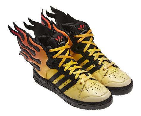 limited edition Jeremy Scott Wings have wings of flames