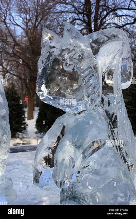 Snow festival in Montreal ,Canada ,Quebec Stock Photo - Alamy