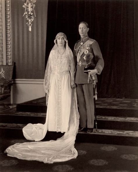 NPG x38413; The wedding of King George VI and Queen Elizabeth, the Queen Mother - Large Image ...