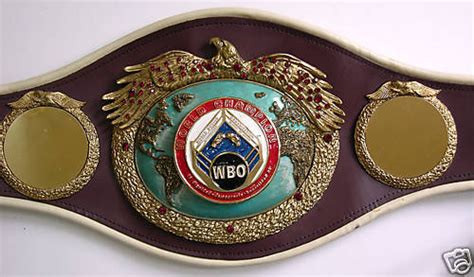 First Ever WBO Championship Boxing Belt | #43330719