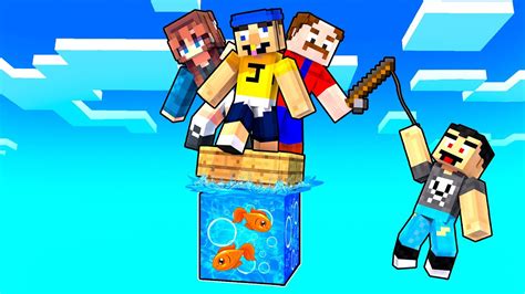 Minecraft But We're STUCK On ONE WATER BLOCK! - YouTube