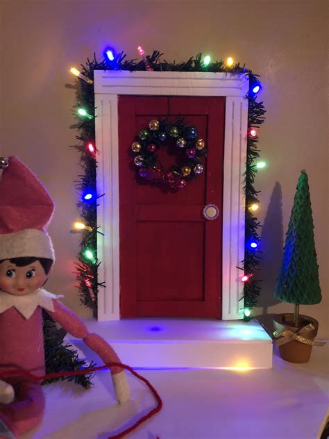 Elf door to north pole | Crafts, Elf door, Holiday decor