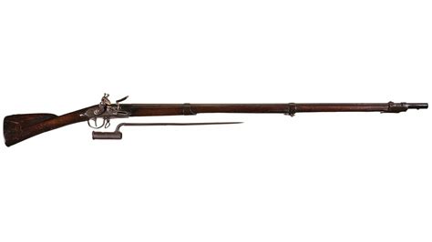 Revolutionary War French Pattern Flintlock Musket with Bayonet | Rock ...