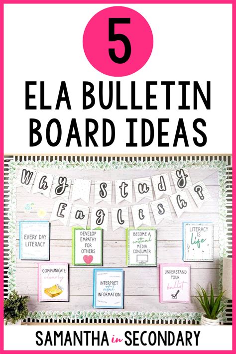 5 ELA Bulletin Board Ideas for Your Classroom ⋆ Samantha in Secondary