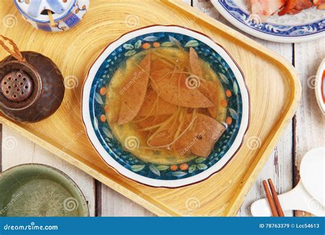 Pig liver soup stock image. Image of dish, cuisine, taiwan - 78763379