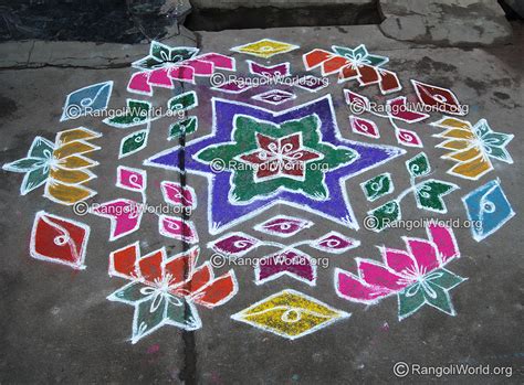 Lotus kolam designs gallery