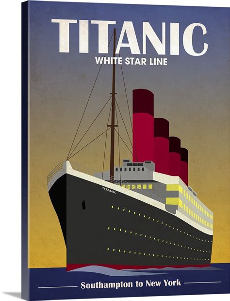 Titanic Ocean Liner Art Deco Wall Art, Canvas Prints, Framed Prints ...