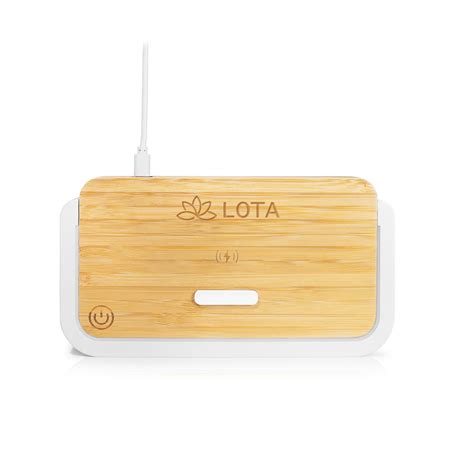 Estan – Bamboo Night Light & Phone Stand with a 10W Fast Wireless ...