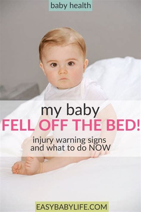 What if a baby fell off the bed!? Heartbreaking and scary. Here's what to do, what injury ...