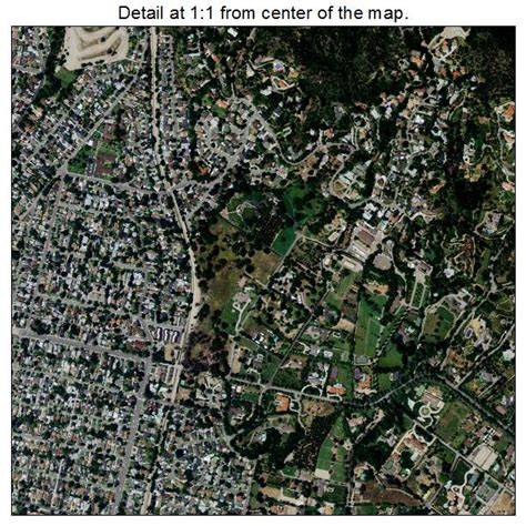 Aerial Photography Map of Monrovia, CA California