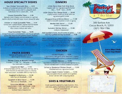 Discovery Beach Cafe - MENU | Cafe menu, Beach cafe, Menu