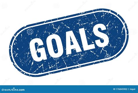 Goals Sign In Turquoise And Glossy Letters Royalty-Free Stock Photo ...