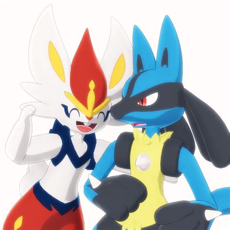 Lucario and Cinderace my favorite furrys - Lucario And Riolu Fan Art ...