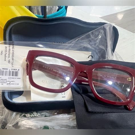 Gucci | Accessories | Gucci Burgundy Reading Glasses Brand New With ...