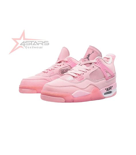 Off White x Air Jordan 4 'Pink'