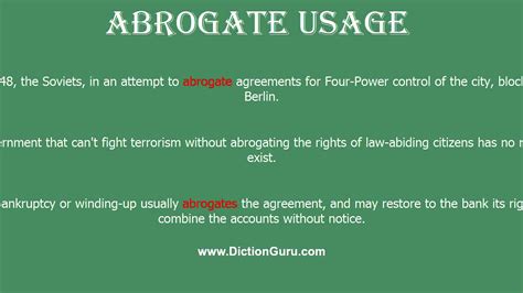 abrogate: How to pronounce abrogate with Phonetic and Examples - YouTube