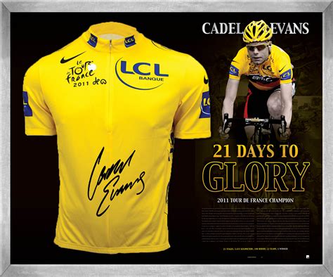 Cycling - Cadel Evans Signed Limited Edition 2011 Tour De France Yellow ...